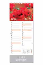 KALENDARI COLOR CVJETNI PLANER LIPANJ